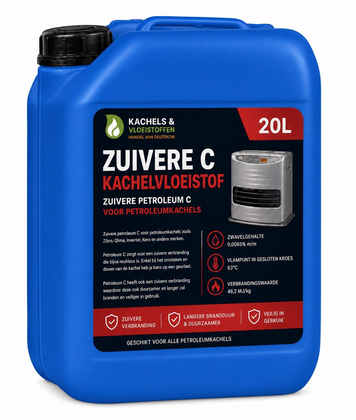 Zuivere C Kachelvloeistof 20L met nieuwe jerrycan!